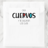 Cria cuervos 長方形シール (バッグ)