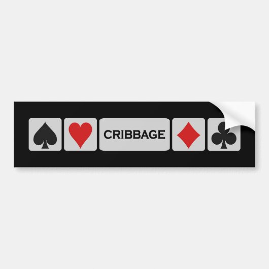 Cribbageのバンパーステッカー バンパーステッカー (正面)