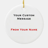 Cribbageのパーソナライズなマスター セラミックオーナメント (裏面)