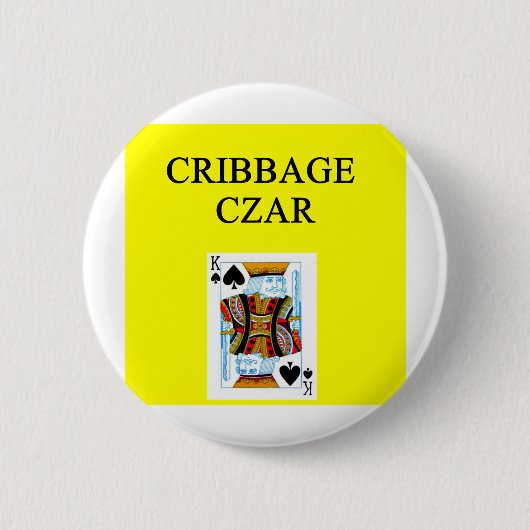 CRIBBAGEプレーヤー 缶バッジ (正面)