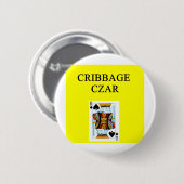 CRIBBAGEプレーヤー 缶バッジ (正面&裏面)