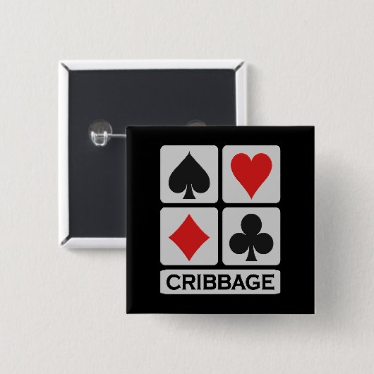 Cribbageボタン 缶バッジ (正面&裏面)