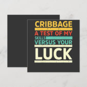 Cribbage A Test Of My Skills Versus Luck Cribbage  招待状 (正面/裏面)