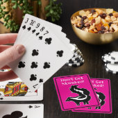 Cribbage Don't Get Skunked Pink Black and White トランプ (インサイチュ)