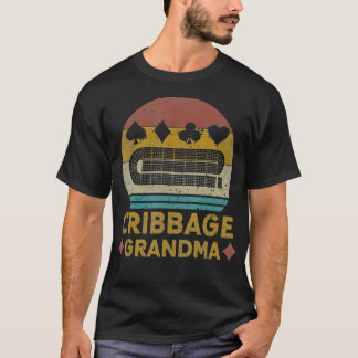 Cribbage Grandma Cribbage Vintage Cribbage Board s Tシャツ