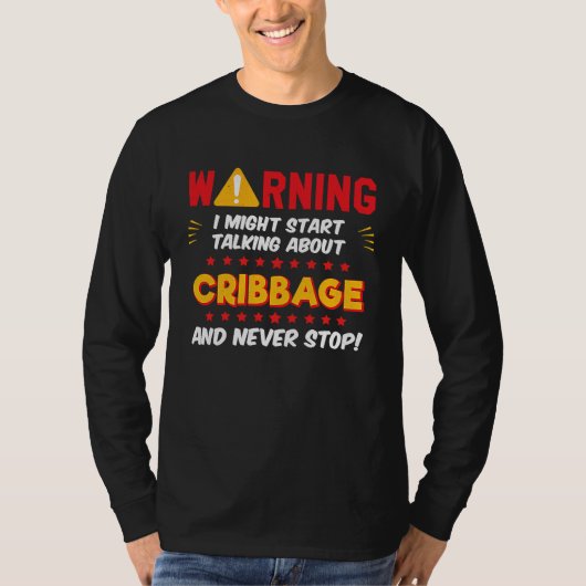 Cribbage Player Saying Joke Graphic Tシャツ (正面)