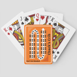 Cribbage Playing Cards Personalized Orange トランプ