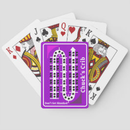Cribbage Playing Cards Personalized Purple トランプ
