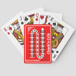 Cribbage Playing Cards Personalized Red トランプ