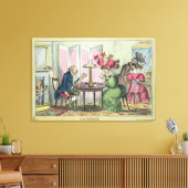 Cribbage、Thomas McLean, London (colo) キャンバスプリント (インサイチュ (リビング))