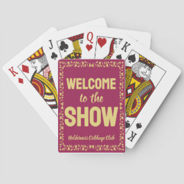 Cribbage Welcome to the Show Personalized Pink トランプ