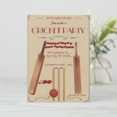 Cricket Birthday Party Sports Invitation 招待状 (スタンド正面)