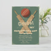 Cricket Birthday Party Sports Invitation 招待状 (スタンド正面)