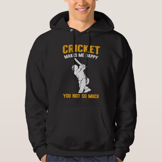 Cricket  Cricket Makes Me Happy You Not So Much パーカ (正面)