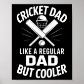 Cricket Dad Funny Cricket  ポスター (正面)