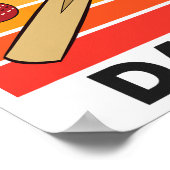 Cricket Dad Funny Cricket Father  ポスター (角)