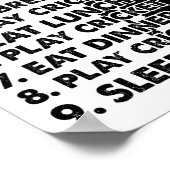 Cricket Day Plan Cricket Player  ポスター (角)