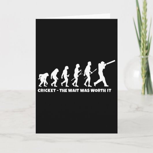 Cricket Evolution For Cricket Sports Player Funny  カード (正面)