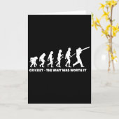 Cricket Evolution For Cricket Sports Player Funny  カード (黄色い花)