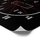 Cricket Fielding Positions Shirt Fielder Cricket 2 ポスター (角)