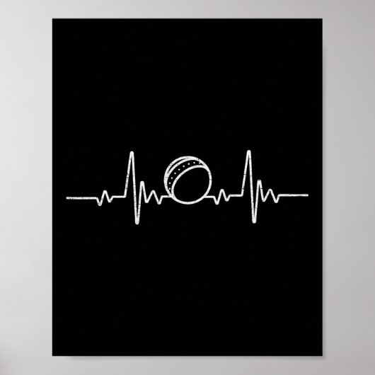 Cricket Funny Heartbeat For Cricket Player Ll Love ポスター (正面)