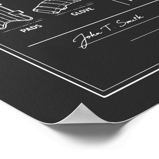 Cricket Game blueprint ポスター (角)