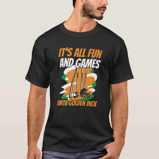 Cricket Game For An Indian Cricket Player Tシャツ (正面)