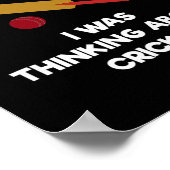 Cricket Game - Funny Listening - T  ポスター (角)