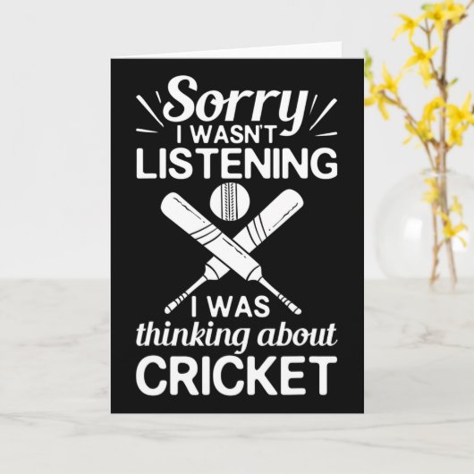 Cricket Game Player Ll T Coach Cricketer  カード (黄色い花)