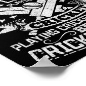 Cricket Game - Playing Cricket Is Smart Be A Crick ポスター (角)