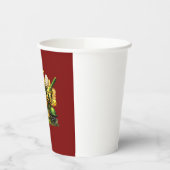 Cricket Gold Emblem Sport Inspired 8oz Paper Cup 紙コップ (左)