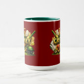 Cricket Gold Emblem Sport Inspired Combo Mug マグカップ (中央)