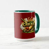 Cricket Gold Emblem Sport Inspired Combo Mug マグカップ (正面右)
