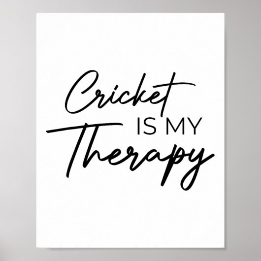 Cricket Is My Therapy  ポスター (正面)