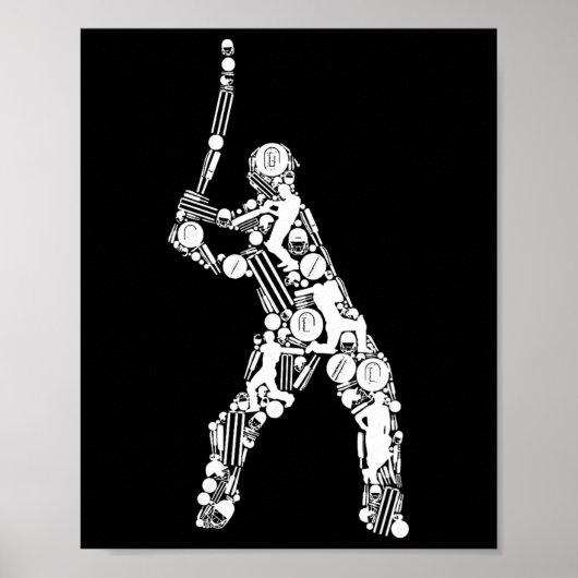 Cricket Men Cricket Player 1  ポスター (正面)