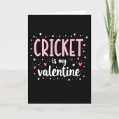 Cricket My Valentine Card カード (正面)