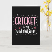 Cricket My Valentine Card カード (黄色い花)