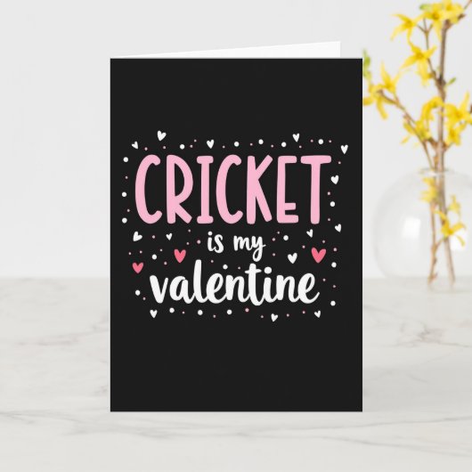 Cricket My Valentine Card カード (黄色い花)