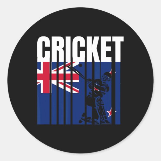Cricket Player 4  ラウンドシール (正面)