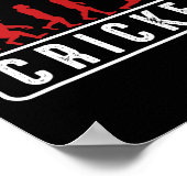 Cricket Player Athletes Sports Coach Evolution Of  ポスター (角)