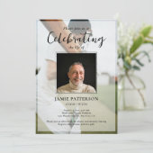 Cricket Player Celebration of Life Photo Funeral 招待状 (スタンド正面)