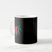 Cricket Player Design 1 コーヒーマグカップ (正面左)