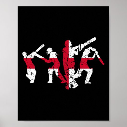 Cricket Player Distressed  ポスター (正面)