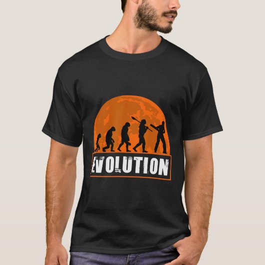 Cricket Player Funny Cricket Human Evolution  Tシャツ (正面)