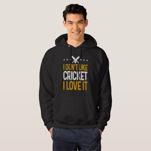 Cricket Player  I Don'T Like Cricket I Love It パーカ (正面フル)