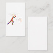 Cricket player in watercolor 名刺 (正面/裏面)
