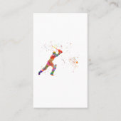 Cricket player in watercolor 名刺 (正面)