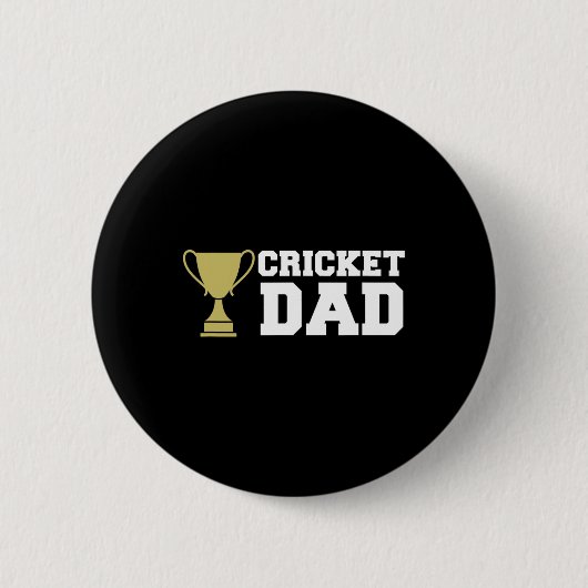 Cricket Player Sport 1 缶バッジ (正面)