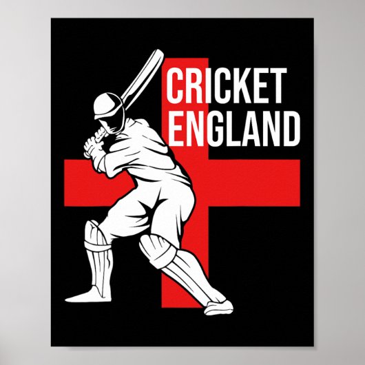 Cricket Player Uk England Cricket For Men ポスター (正面)