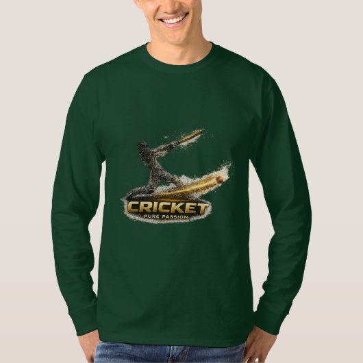 Cricket Pure Passion Gold Motion Long Sleeve T-Shi Tシャツ (正面)
